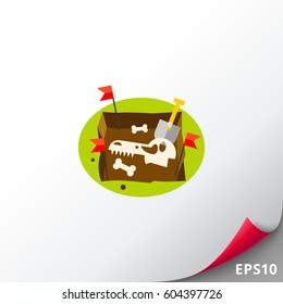 Paleontology Flat Icon