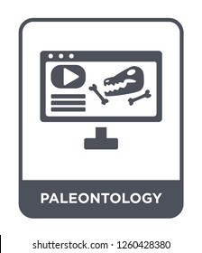 paleontology icon vector on white background., paleontology simple element illustration