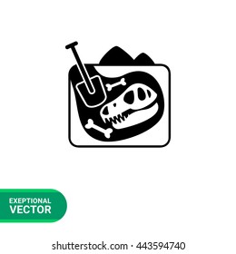 Paleontology simple icon