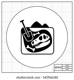 Paleontology simple icon