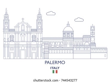 Palermo Linear City Skyline, Italy