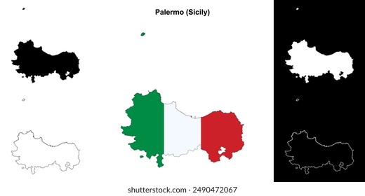 Mapa de la provincia de Palermo