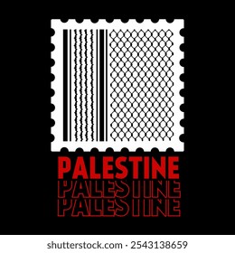 Palestine Art - Symbolic Barbed Wire and Fence Design