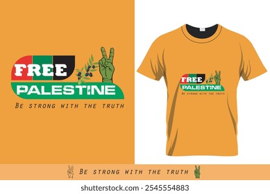 Palestine design with appropriate colors