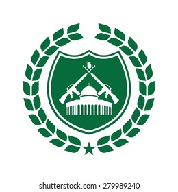 palestine dome icon logo template