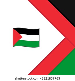 Palestine Flag Abstract Background Design Template. Palestine Independence Day Banner Social Media Post. Palestine Cartoon
