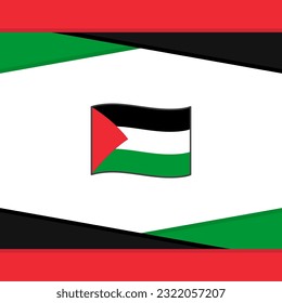 Palestine Flag Abstract Background Design Template. Palestine Independence Day Banner Social Media Post. Palestine Vector