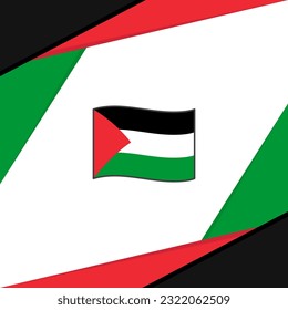 Palestine Flag Abstract Background Design Template. Palestine Independence Day Banner Social Media Post. Palestine