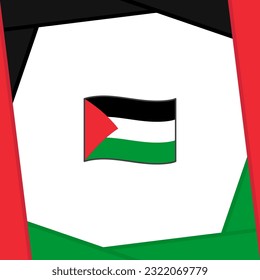Palestine Flag Abstract Background Design Template. Palestine Independence Day Banner Social Media Post. Palestine Banner