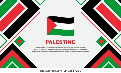 Palestine Flag Abstract Background Design Template. Palestine Independence Day Banner Wallpaper Vector Illustration. Palestine Flag