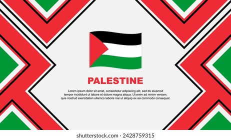 Palestine Flag Abstract Background Design Template. Palestine Independence Day Banner Wallpaper Vector Illustration. Palestine Vector
