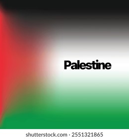 Modelo de plano de fundo borrado de bandeira palestina