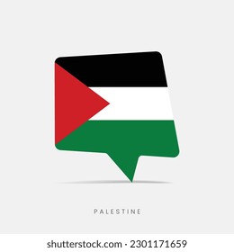 Palestine flag bubble chat icon
