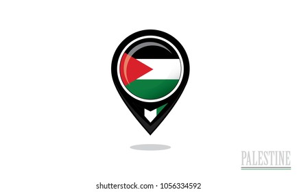 palestine flag and center