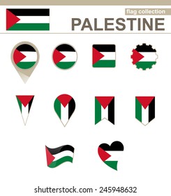 Palestine Flag Collection, 12 versions