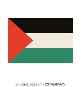 palestine flag emblem front design
