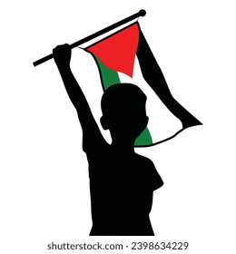 diseño y forma plano de bandera palestina
