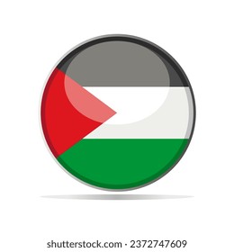 palestine flag icon design vector template