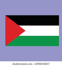 Palestine flag icon design vector illustration on transparent background