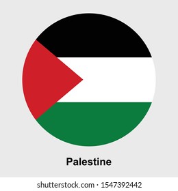 Palestine flag icon isolated vector illustration