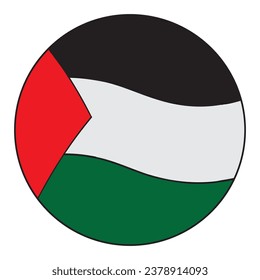 Palestine flag icon vector illustration design