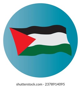 Palestine flag icon vector illustration design