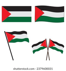 Palestine flag icon vector illustration design