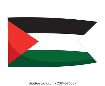 palestine flag illustration design vector isolated