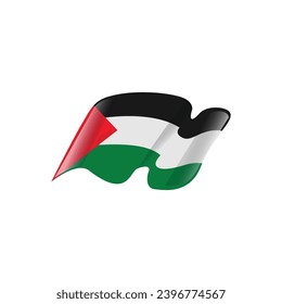 Palestine flag illustration icon vector clipart