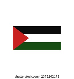 Palestine flag logo icon sign Symbol of independence Decorative element Colorful design National style Fashion print for clothes greeting invitation card flyer banner poster cover book ad