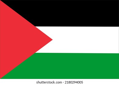 Palestine flag, Palestine national flag vector high quality