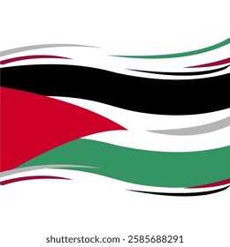 palestine flag pattern premium vector