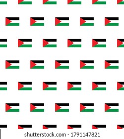 Palestine   flag seamless pattern.  Palestine   flag texture vector 