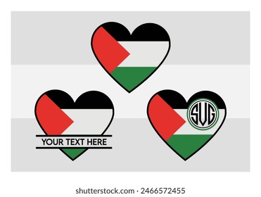 Palestine Flag, Palestine Silhouette, Palestine Heart, Free Palestine, Gaza, Man Holding vector, clipart