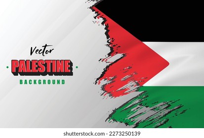 Palestine flag vector background: Perfect for social media, greeting cards, posters, banners, promotions and backgrounds.