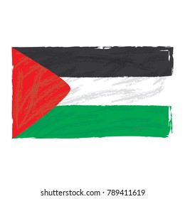 Palestine Flag Vector Design Template