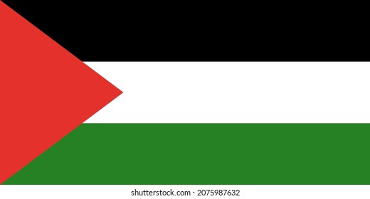 Palestine flag vector for designer.