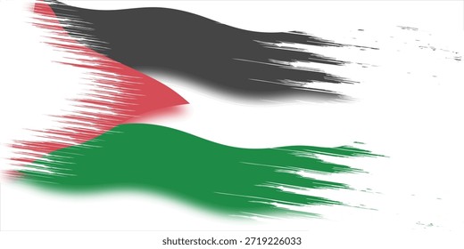 Vetor da bandeira da Palestina, Vetor da Palestina Livre, Ilustração do vetor da bandeira plana, Stand com a Palestina.