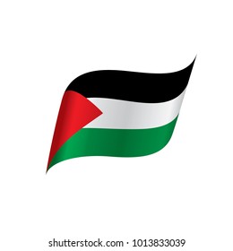 Palestine flag, vector illustration