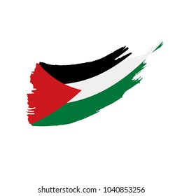 Palestine flag, vector illustration
