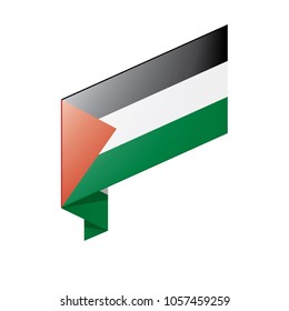 Palestine flag, vector illustration