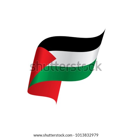 Palestine flag, vector illustration