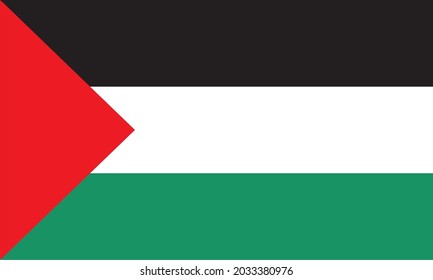 diseño de ilustración vectorial de bandera palestina