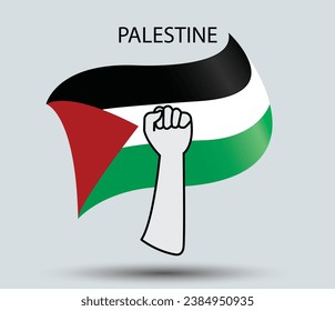 Palästinafahnen, Vektorgrafik für freie Palastinenkompanie. Einziger Hintergrund flache design palestinische Flagge.
weiße Hintergrundgrafik einer Flagge für Israel vs. Palestine Krise. 
