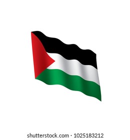 Palestine flag, vector illustration on a white background