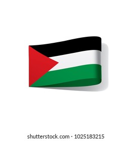 Palestine flag, vector illustration on a white background