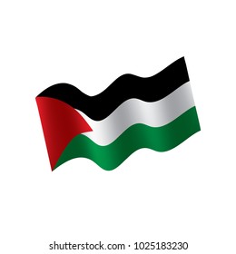 Palestine flag, vector illustration on a white background