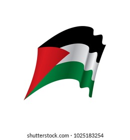 Palestine flag, vector illustration on a white background