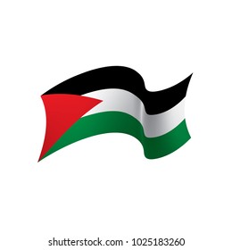 Palestine flag, vector illustration on a white background