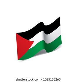 Palestine flag, vector illustration on a white background